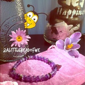 Amethyst Beaded Bracelet